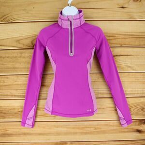 Under Armour‎ AllSeasonGear Active 1/4 Zip Jacket Womens S Purple Zipped Pockets